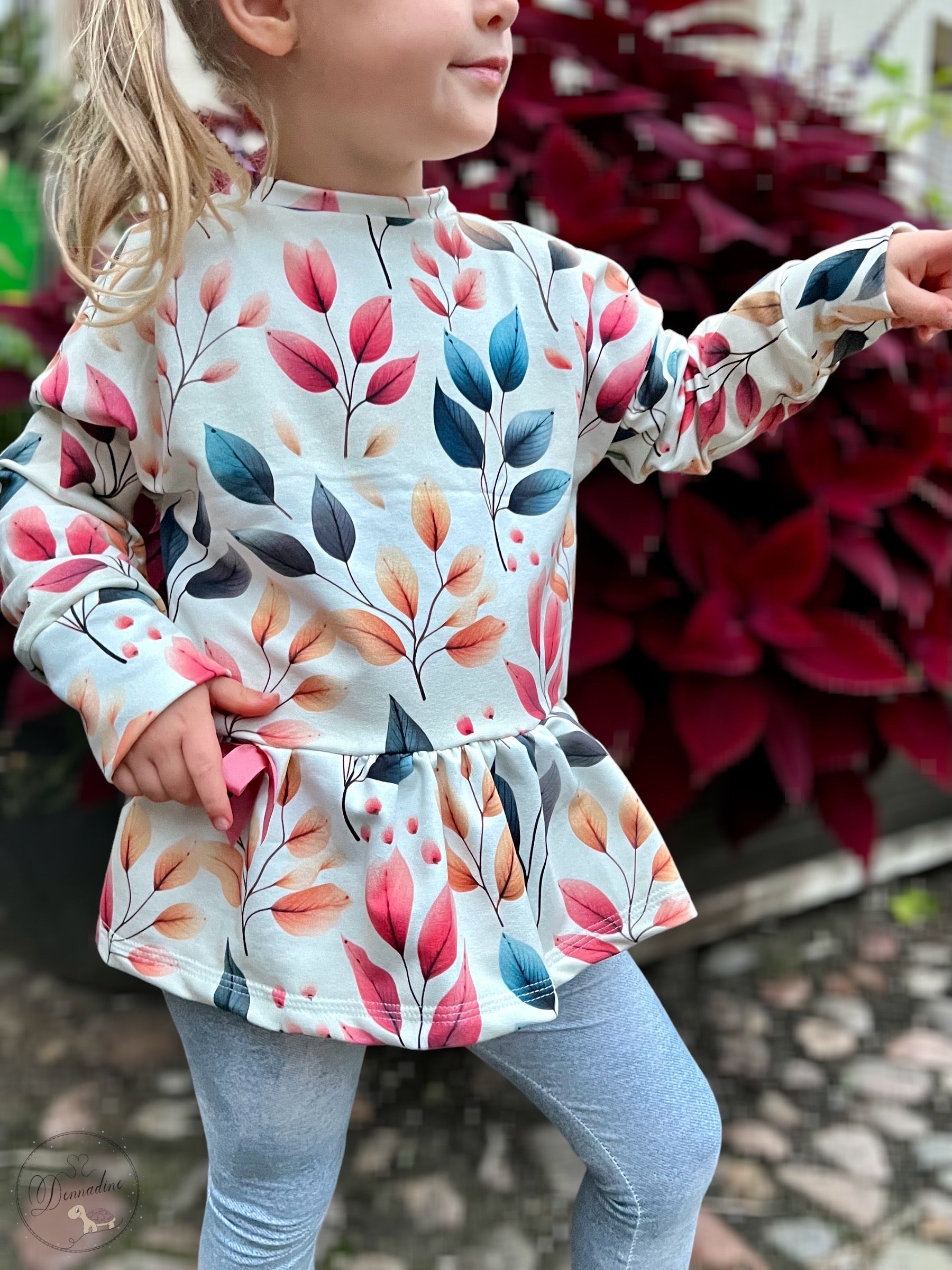 Herbst Blätter auf Creme